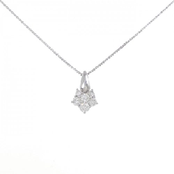 K18WG Dây chuyền kim cương 0.58CT - Hàng hiệu Authentic