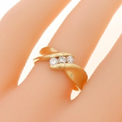 Nhẫn kim cương K18YG 0.19CT 669831