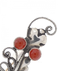 Brooch ngọc hồng lựu George Jensen 666853