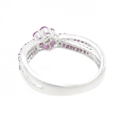 Nhẫn ruby K18WG hoa 0.50CT 669850