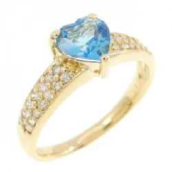 Nhẫn Blue Topaz Hình Trái Tim K18YG - Hàng hiệu Chính hãng