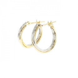 K18YG/PT900 Khuyên tai - Hàng hiệu Chính hãng