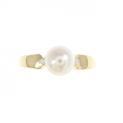 Nhẫn ngọc trai Akoya K18YG 6.5mm 670454