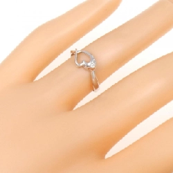 Nhẫn kim cương hình trái tim K18WG 0.01CT 672584