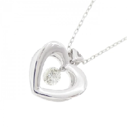 K18WG Dây chuyền kim cương hình trái tim 0.23CT - Hàng hiệu Chính hãng 858861