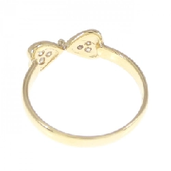 Nhẫn kim cương hình ruy băng × trái tim K18YG 673282