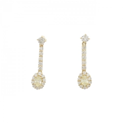 K18YG Bông tai kim cương 0.60CT - Hàng hiệu Chính hãng