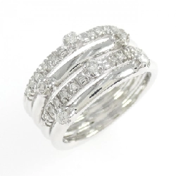 K18WG Nhẫn Kim Cương - Hàng hiệu Chính hãng