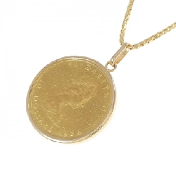 K18YG(枠) Dây chuyền đồng xu - Hàng hiệu Authentic 864891