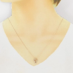 K18PG Dây chuyền kim cương hình chữ thập 0.20CT - Hàng hiệu Chính hãng 861356