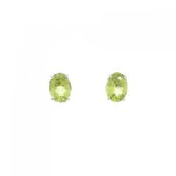 K18WG Peridot Bông tai 2.40CT - Hàng hiệu Chính hãng