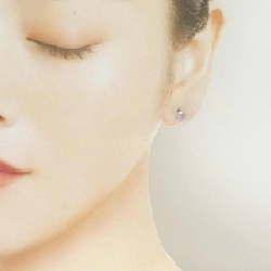 K18YG Amethyst Bông tai 0.90CT - Hàng hiệu Chính hãng 864515