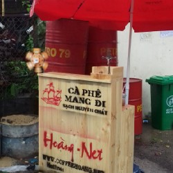 Tủ Bán Cafe dạo theo mô hình di động