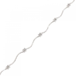 K18WG Vòng tay kim cương - Hàng hiệu Chính hãng 872529