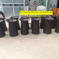Giỏ mây trưng bày trái cây, giỏ mây đựng trái cây siêu thị chính hãng 478789