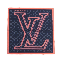 Khăn choàng Louis Vuitton Monogram Ink Bandana LV Upside Down Neon MP2301