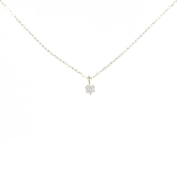 K18YG Solitaire Dây chuyền kim cương 0.05CT - Hàng hiệu Chính hãng