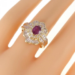Nhẫn ruby 750YG/750WG 0.79CT 670649