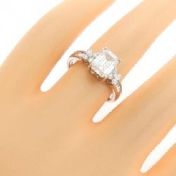 Nhẫn kim cương PT900 1.500CT F SI2 cắt hình Emerald - Hàng hiệu Authentic 874091