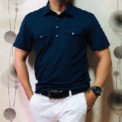 Áo Polo Nhật Uniqlo size L màu xanh than