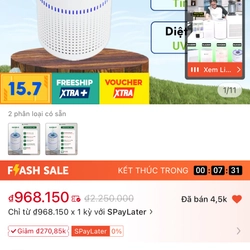 Máy lọc không khí diệt khuẩn UV Green 502990