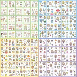 2 Túi 25 tấm sticker cute trong suốt trang trí tập vở, bình nước - Vpp Thiên Ái TA015 179197