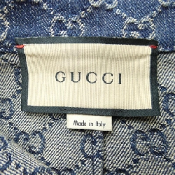 Quần short denim hữu cơ đã giặt GUCCI 652661 XDBLL 649011