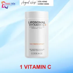 (Hàng CTY mới) Viên Vitamin C Codeage Mỹ Liposomal Vitamin C 500mg hộp 180 viên 736895