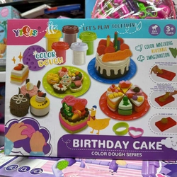 Đồ chơi đất nặn YiQis 5832 làm bánh sinh nhật Birthday cake color dough series 314645