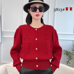 Áo cardigan quảng Châu Cao cấp chất liệu Len nông cừu  606551
