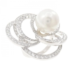 Nhẫn Camelia Chanel 12.2mm - Hàng hiệu Chính hãng