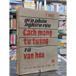 Góp phần nghiên cứu cách mạng tư tưởng và văn hoá - Vũ Khiêu 121864