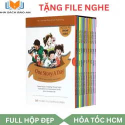 Sách màu - ONE STORY A DAY LEVEL 3 Trọn bộ 12c kèm hộp tặng file nghe