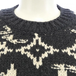 Louis Vuitton LOUIS VUITTON Monogram Flower Jacquard HJN85WTPA Áo len - Hàng hiệu Chính hãng 894351