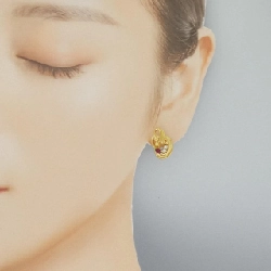 K18YG Bông tai Ruby 0.32CT - Hàng hiệu Chính hãng 870655