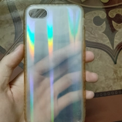 Ốp nhựa cứng iPhone 6 trong suốt pha 7 sắc cầu vồng