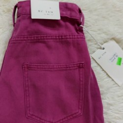 Quần short jean cạp cao lưng chun 11041