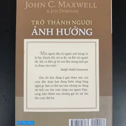 (Sách cũ) Trở thành người ảnh hưởng - John C. Maxwell & Jim Dornan 960429