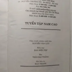 TUYỂN TẬP NAM CAO • NXB Văn Học • BÌA CỨNG 750792