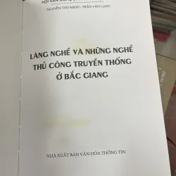 LÀNG NGHỀ VÀ NHỮNG  NGHỀ THỦ CÔNG TRUYỀN THỐNG Ở BẮC GIANG 937182