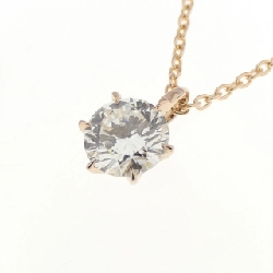 K18PG Dây chuyền kim cương 0.369CT G SI1 EXT - Hàng hiệu Chính hãng 880471