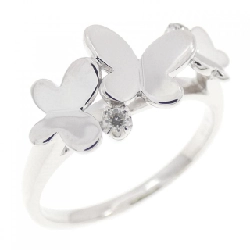 Nhẫn kim cương bướm K18WG 0.03CT