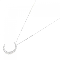 K18WG Mặt dây chuyền kim cương hình trăng 0.55CT - Hàng hiệu Chính hãng 864708