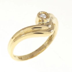 Nhẫn kim cương K18YG 0.03CT