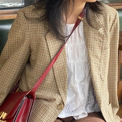 Áo blazer kẻ - vải 1 lớp 201910