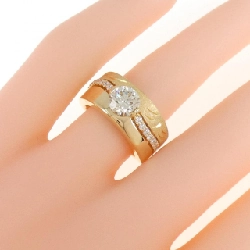 Nhẫn kim cương K18YG 1.053CT 671177