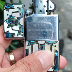 ZIPPO AMOR KHẢM TRAI 2 MẶT. 185449