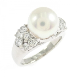 Nhẫn ngọc trai Akoya PT900 9.1mm - Hàng hiệu Authentic