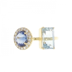 Nhẫn đá màu K18YG - Hàng hiệu Authentic 860381