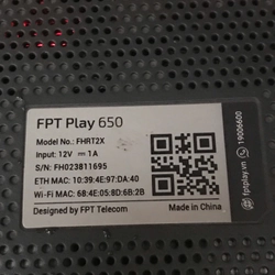 Đầu thu fpt 650 bị phong ấn ko khiển 518878